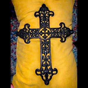 Black Wrought Iron Cross
